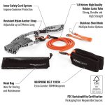 Buddyswim ceinture d�entra�nement de natation stationnaire unisex one size orange / noir