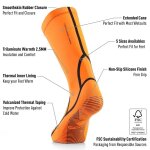 Buddyswim chaussons de plong�e trilaminate warmth 2. 5 mm unisex eu 38 - 39 orange