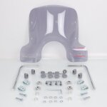 Bulle et saut de vent malossi pour scooter lml 150 star 4515120 / sport fum� clair neuf