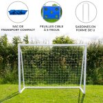 But de football keeper goal de foot - 2. 4 m x 1. 8 m - l�ger, transportable et facile a monter - s�ances ...