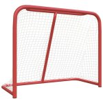 But de hockey rouge et blanc 183x71x122 cm polyester vidaxl vidaxl