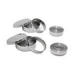 De buyer série de 9 découpoirs unis - inox - 3 a 11 cm De buyer série de 9 découpoirs unis - inox - 3 a 11 cm