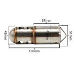 C - 51mm silencieux silencieux db killer moto, tuyau accès, 51mm, 61mm, 73inboulon pit bike pcx 125 mt07 ... C - 51mm silencieux silencieux db killer moto, tuyau accès, 51mm, 61mm, 73inboulon pit bike pcx 125 mt07 ...