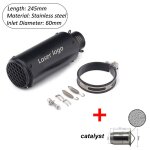 C - 60mm - laser with db silencieux de moto a enfiler pit bikes, escape pipes, d343, z900, ninja 300, ... C - 60mm - laser with db silencieux de moto a enfiler pit bikes, escape pipes, d343, z900, ninja 300, ...