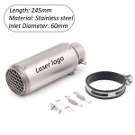 C - 60mm - s. c laser silencieux de moto a enfiler, yamaha r3 mt07 fz6 gsxrfemale cbr600rr z750 z900 ... C - 60mm - s. c laser silencieux de moto a enfiler, yamaha r3 mt07 fz6 gsxrfemale cbr600rr z750 z900 ...