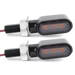 C clignotants led universels pour moto, mini clignotants, indicateur de clignotant arri�re, feu arri�re ...