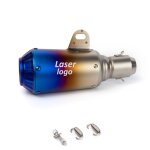 C - a. k laser tuyau d'�chappement universel moto, silencieux a enfiler, 36 - 51mm, compatible avec yamaha ...