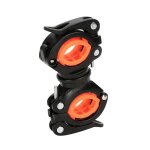 C - orange noir - bracelet en silicone de poche bandes bandage elastique support pour lanterne vlo support ...