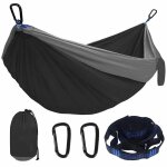C2 - hamac de camping, lger, double, simple, avec cordes de confrontation, plage, jardin, extrieur, ...