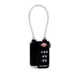 Cble antivol a combinaison a 3 chiffres approuv par la tsa pour bagages, valises, botes a outils et ...