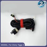 Cable feu de jour led antibrouillard voiture, kit drl, pare - chocs avant chery tiggo 3, 2014, 2015, ...