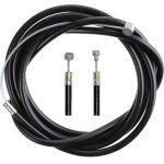 Cable et gaine de frein vélo avant noir tête vtt route longueur 700 830mm cycle route ville enfant Cable et gaine de frein vélo avant noir tête vtt route longueur 700 830mm cycle route ville enfant