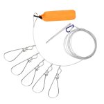 Câble métallique de verrouillage de 5m pour poisson vivant, grand ensemble de boucles de poisson vivant, ... Câble métallique de verrouillage de 5m pour poisson vivant, grand ensemble de boucles de poisson vivant, ...