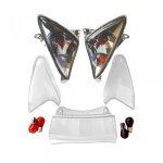 Cabochon de clignotant one pour scooter yamaha 500 t - max 2001 a 2007 transparent neuf