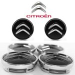 Cache moyeux citroen enjoliveurs de 60 mm pour c2 c4 c5 c6 c - quatre logo noir / chromé 4pcs Cache moyeux citroen enjoliveurs de 60 mm pour c2 c4 c5 c6 c - quatre logo noir / chromé 4pcs