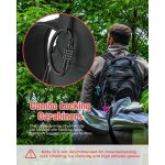 Cadenas a combinaison, mousquetons tr�s r�sistants, cadenas combo en forme de d pour c�ble de s�curit� ...