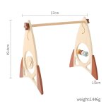 Cadre de bug astique en bois pour bb, pendentif, hochet, jouet, mobile, sensoriel, pliable, activit, ...