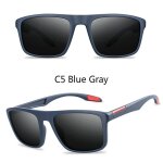 Cadre mat anti drapant lunettes de soleil polarises hommes conduite / sport lunettes de soleil polarises ...