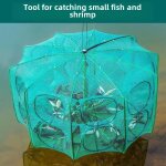 Cage a crevetes pliante en tissu epais et durable de type carr et rond pour la pche a la perche jaune ...