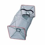 Cage a poisson pliable en filet moul, 1 pice, pige fin en maille de nylon pour crabe, crevettes et ...