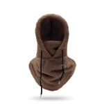 Cagoule cagoule avec cache - visage et cache - cou marron foncé Cagoule cagoule avec cache - visage et cache - cou marron foncé