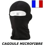 Cagoule type hublot en lycra coloris noir taille unique pour casque de moto v�lo ski ninja . . .