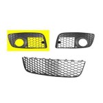 Calandre droite dans pare - choc pour volkswagen golf 5 gti de 2004 a 2009 sauf gt et sport