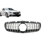 Calandre pour mercedes slc r172 facelift 16 - 19 gt - r panamericana look noir chrome
