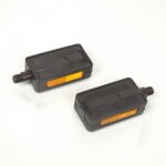 Cale pied rsm pour mobylette mbk 50 51 noir catadioptres m14 pas 125 neuf