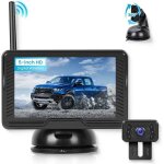 Camra de recul sans fil hd 5  etanche ip69, vision nocturne, installation facile, signal stable.