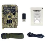 Camra de vision nocturne, etanche ip54, carte tf 32g, 720p, 46 led, pour la chasse, le jeu, l'intrieur ...
