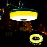 De camping 10 m, 3 en 1, enroulable, 8 modes d'clairage, etanche, portable, rechargeable, avec lampe ...