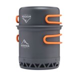 Camping batterie de cuisine ensemble de cuisson en plein air vaisselle chauffage camping pot echangeur ...