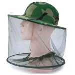 Camsolomon - chapeau de pche en maille pour hommes et femmes, casquette longue, filet anti - abeilles ...