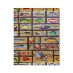 Canevas imprimer collection de leurres de pche sans cadre 40x50cm diy installer