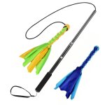 Canne a pche extensible pour chien, accessoire pour chiots et chatons, flexible et rtractable, accessoire ...