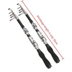 Canne a p�che t�lescopique portable en forme de stylo de poche, pour voyage, ensemble de p�che en eau ...