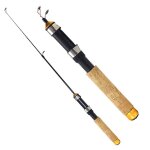 Canne a pêche spinning et casting télescopique de 60cm, accessoire portable en plein air a 3 sections ... Canne a pêche spinning et casting télescopique de 60cm, accessoire portable en plein air a 3 sections ...