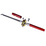 Canne a pche en alliage d'aluminium, mini moulinet portable pliable, stylo combo, ple d'quipement, ...