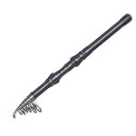 Canne a p�che courte et robuste, noire, antid�rapante, r�tractable, pour leurre, equipement durable, ...