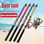 Canne a pche feeder frp de 45cm, tlescopique et portable, en fiber de carbone, pour voyage, pche au ...
