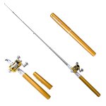 Canne a pêche de poche portable pliable en forme de stylo, avec moulinet, pour l'extérieur, rivière, ... Canne a pêche de poche portable pliable en forme de stylo, avec moulinet, pour l'extérieur, rivière, ...