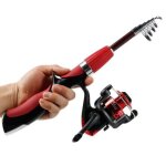 Canne a pche rsistance extrme de 1, 4 m avec moulinet haute qualit, accessoire de fibre de carbone ...