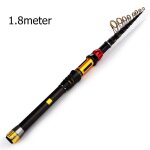 Canne a pche spinning tlescopique de 1. 8 a 3. 6 mtres, accessoire portable a haute teneur en carbone, ...