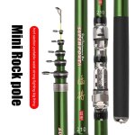 Canne a pche spinning tlescopique ultra - lgre de 1. 8m, 2. 1m, 2. 4m, 2. 7m, 3. 0m, mini moulinet ...