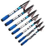 Canne a pche spinning tlescopique ultralgre en matriau grp, pche a la carpe, au brochet, en mer, ...
