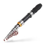 Canne a pêche spinning télescopique ultralégère et noire, accessoire portable en fiber de carbone, mini ... Canne a pêche spinning télescopique ultralégère et noire, accessoire portable en fiber de carbone, mini ...