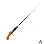 Canne a pche sur glace portable, manche en bois de carbone, rivire crevettes carpe, matriel d'hiver ...