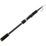 Canne peche telescopique, canne peche voyage spinnig - 24 tonnes fibre carbone, action m / f, poignee ...