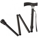 Canne pliante avec sacoche